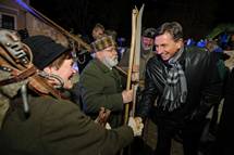 13. 2. 2015, kofja Loka – Predsednik Republike Borut Pahor otvoril 40. Pokal Loka (STA/Neboja Teji)
